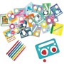 SES CREATIVE Kreslící spirála zvířátka kreativní set s 6 fixy v krabici