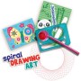 SES CREATIVE Kreslící spirála zvířátka kreativní set s 6 fixy v krabici