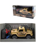 RC Auto Jeep vojenský na vysílačku 27MHz na baterie 2 barvy Světlo