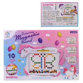 Mozaika magnetická jednorožec kreativní set 10 předloh s magnetickým perem