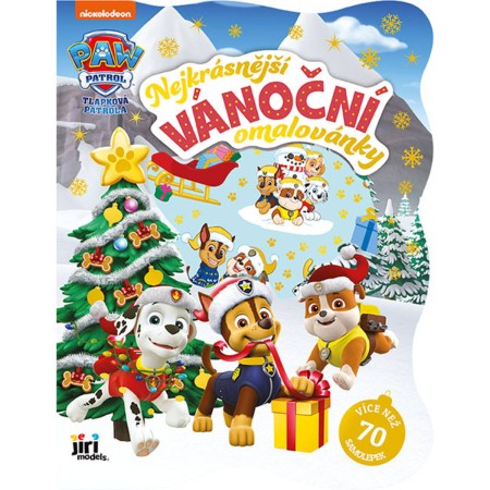 JIRI MODELS Nejkrásnější vánoční omalovánky Paw Patrol (Tlapková patrola)