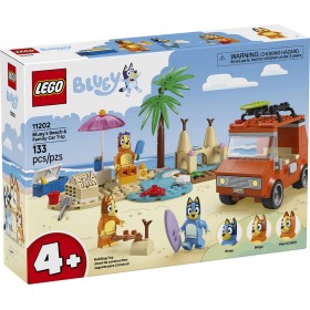 LEGO DISNEY Bluey a rodinný výlet autem na pláž 11202 STAVEBNICE