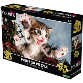 PUZZLE 3D Koťátko 31x23cm 100 dílků skládačka v krabici