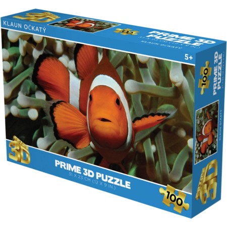 PUZZLE 3D Klaun očkatý 31x23cm 100 dílků skládačka v krabici