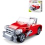 SLUBAN Builder Červený kabriolet auto 41 dílků STAVEBNICE