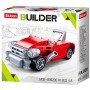 SLUBAN Builder Červený kabriolet auto 41 dílků STAVEBNICE