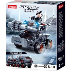 SLUBAN Space War Útočný vůz 98 dílků + 1 figurka 6v1 STAVEBNICE