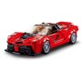 SLUBAN Model Bricks Auto červený italský sporťák 262 dílků + 2 figurky STAVEBNICE