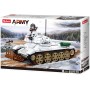SLUBAN ARMY WWII Tank bílý T-34/85 518 dílků + 2 figurky STAVEBNICE
