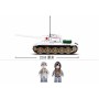 SLUBAN ARMY WWII Tank bílý T-34/85 518 dílků + 2 figurky STAVEBNICE