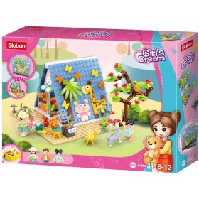 SLUBAN Girls Dream Kempování 341 dílků + 3 figurky STAVEBNICE