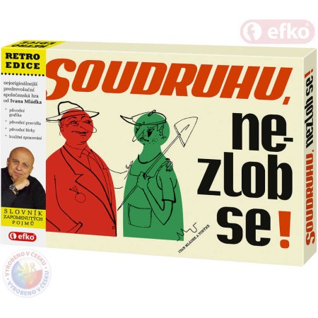 EFKO Hra retro Soudruhu nezlob se! původní vzhled *SPOLEČENSKÉ HRY*