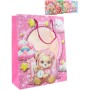 Taška dárková Medvídek pyžámko 26x32x10cm karton+plast 4 druhy