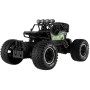 RC Auto off-road zelený na vysílačku 27MHz kouřící na baterie Světlo