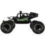 RC Auto off-road zelený na vysílačku 27MHz kouřící na baterie Světlo