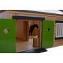 KIDS GLOBE Stáje pro koně 1:24 se 3 boxy DŘEVĚNÁ STAVEBNICE