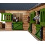 KIDS GLOBE Stáje pro koně 1:24 se 3 boxy DŘEVĚNÁ STAVEBNICE