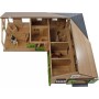 KIDS GLOBE Stáje pro koně 1:24 se 3 boxy DŘEVĚNÁ STAVEBNICE