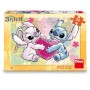 DINO Puzzle 24 dílků Stitch Love Story 26x18cm skládačka v krabici
