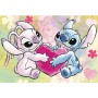 DINO Puzzle 24 dílků Stitch Love Story 26x18cm skládačka v krabici