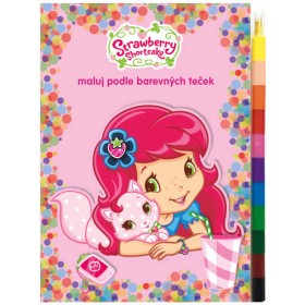 AKIM Maluj podle barevných teček Jahůdka (Strawberry Shortcake)