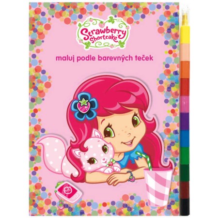 AKIM Maluj podle barevných teček Jahůdka (Strawberry Shortcake)