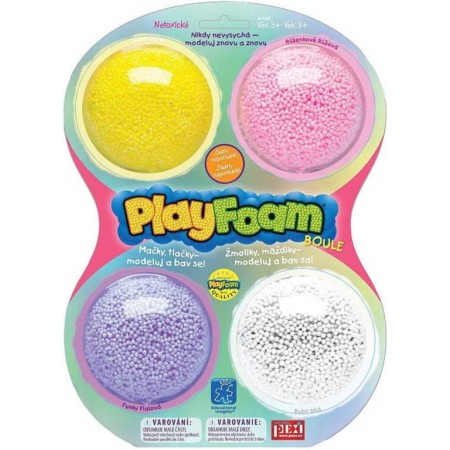 PlayFoam pěnová kuličková modelína boule set 4 barvy holčičí I.