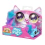 MINI PURRS PLYŠ Kočka interaktivní vrnící na baterie Světlo Zvuk 9 barev