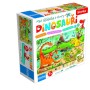 GRANNA Dinosauři vzdělávací puzzle 24 dílků 90x60cm XL skládačka s otvory