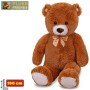 PLYŠ Medvěd 100cm hnědý velký s mašlí *PLYŠOVÉ HRAČKY*
