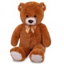 PLYŠ Medvěd 100cm hnědý velký s mašlí *PLYŠOVÉ HRAČKY*