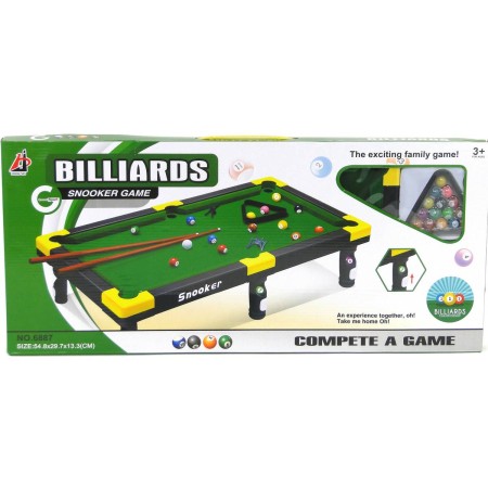 Hra billiard set stůl na mini kulečník 55x30x13cm s doplňky v krabici