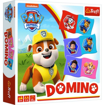 TREFL HRA Domino Tlapková Patrola 28 dílků karton *SPOLEČENSKÉ HRY*