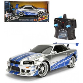 JADA RC Auto Nissan Skyline GT-R 1:24 Rychle a zběsile na vysílačku 2,4GHz na baterie