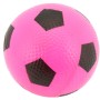Míček gumový 12cm s potiskem (fotbalový kopačák) 6 barev