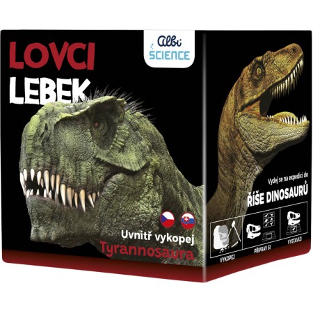 ALBI Science Lovci lebek Tyrannosaurus vykopej a vystav si lebku dinosaura