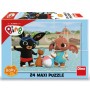 DINO Puzzle baby maxi 24 dílků Bing u bazénu 66x47cm skládačka
