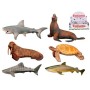 Zvířátko mořské 9-15cm plastová figurka zvířátko 6 druhů