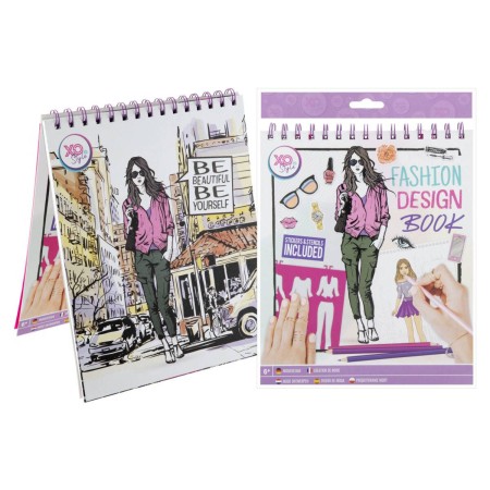 Kniha Módní návrhář Kreativní set modní design návrhářka