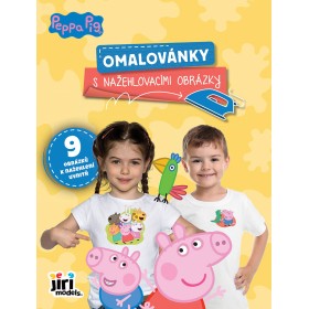 JIRI MODELS Omalovánky s nažehlovacími obrázky prasátko Peppa Pig