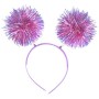 KARNEVAL Pom-pom čelenka s třásněmi 2 barvy *KARNEVALOVÝ DOPLNĚK*