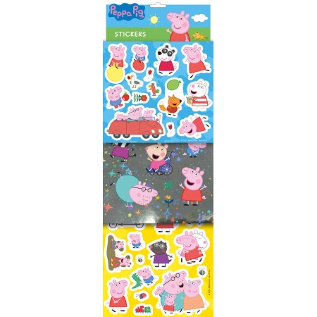 JIRI MODELS Samolepky prasátko Peppa Pig klasické / foliové / s glitry