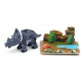 Stavebnice dino magnetická Triceratops 3D 7 dílků v krabici