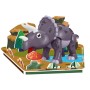 Stavebnice dino magnetická Triceratops 3D 7 dílků v krabici