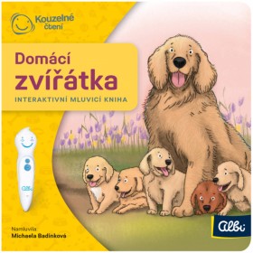ALBI Kouzelné čtení Kniha interaktivní Domácí zvířátka baby minikniha