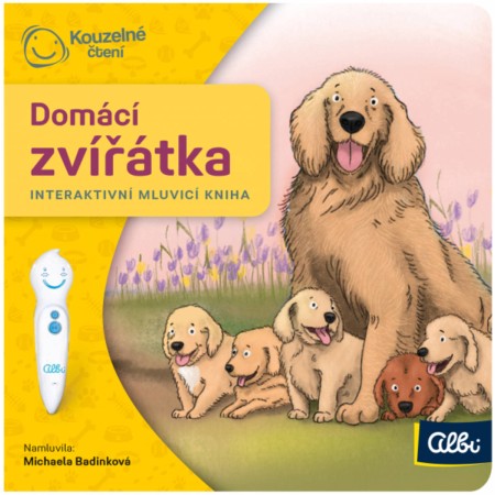 ALBI Kouzelné čtení Kniha interaktivní Domácí zvířátka baby minikniha