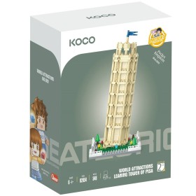 KOCO Stavebnice kostky Šikmá věž v Pise 548dílků