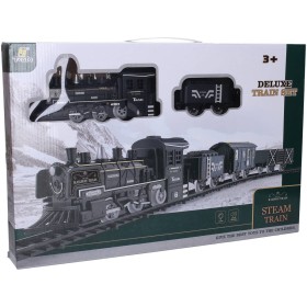 Vlak s kouřovými efekty na baterie různé dráhy