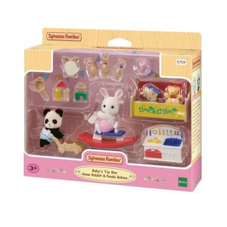 Sylvanian Families Dětský pokoj Panda Roy a králíček Sophie