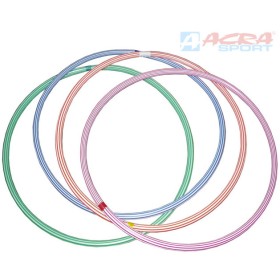 ACRA Obruč gymnastická hula hoop 60cm dětský fitness kruh 4 barvy